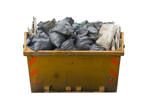 Skip container on a residential property in Wanstead