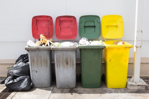 Construction site with waste removal in Wanstead