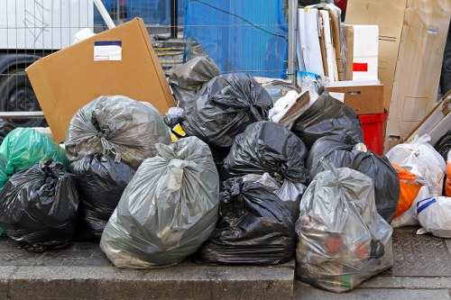 Commercial skip on a business site in Wanstead