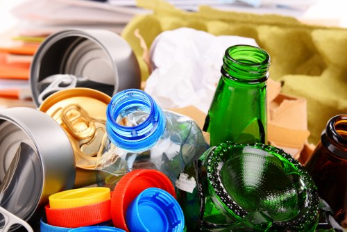 Recycling facilities processing demolition waste